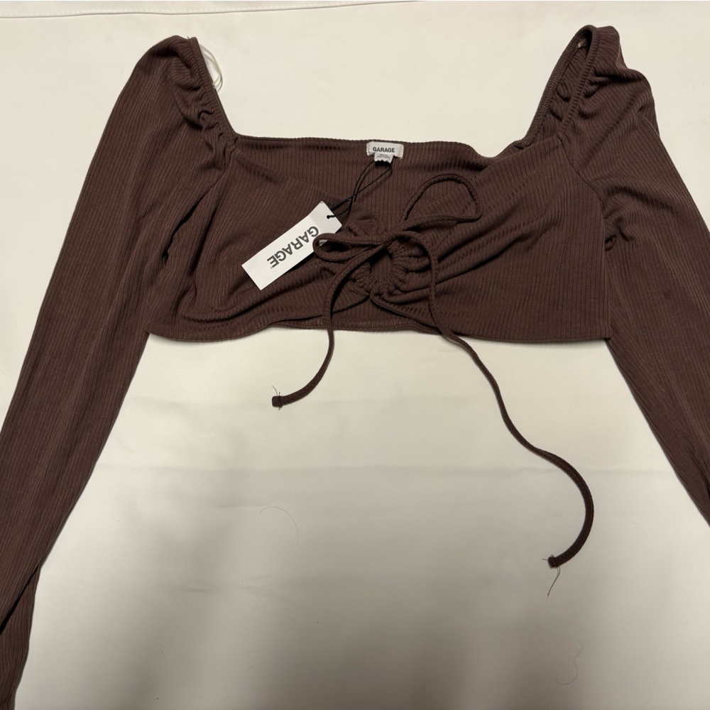 Garage New With Tags Chocolate Brown Going Out Top